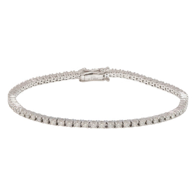 1.97ct Natural Diamond Bracelet in 9k white gold