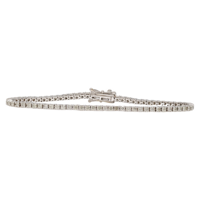 2.23ct WG Diamond Tennis Bracelet in 18ct WG