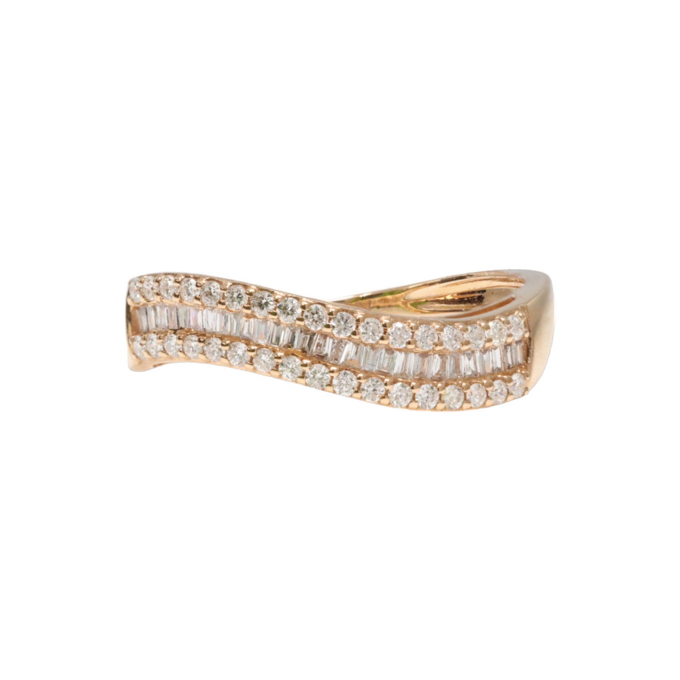 18ct Rose Gold ‘Wave’ Ring