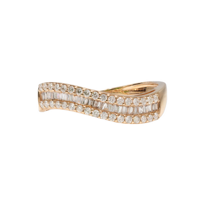 18ct Rose Gold ‘Wave’ Ring