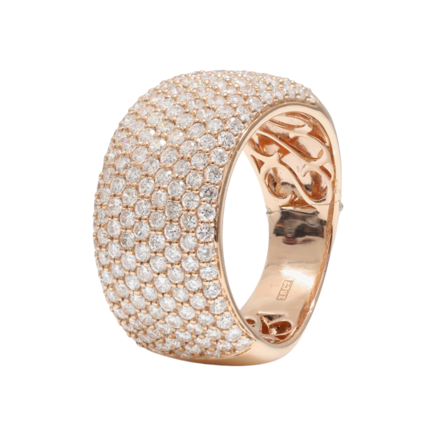 18ct Rose Gold Pavé Diamond Eternity