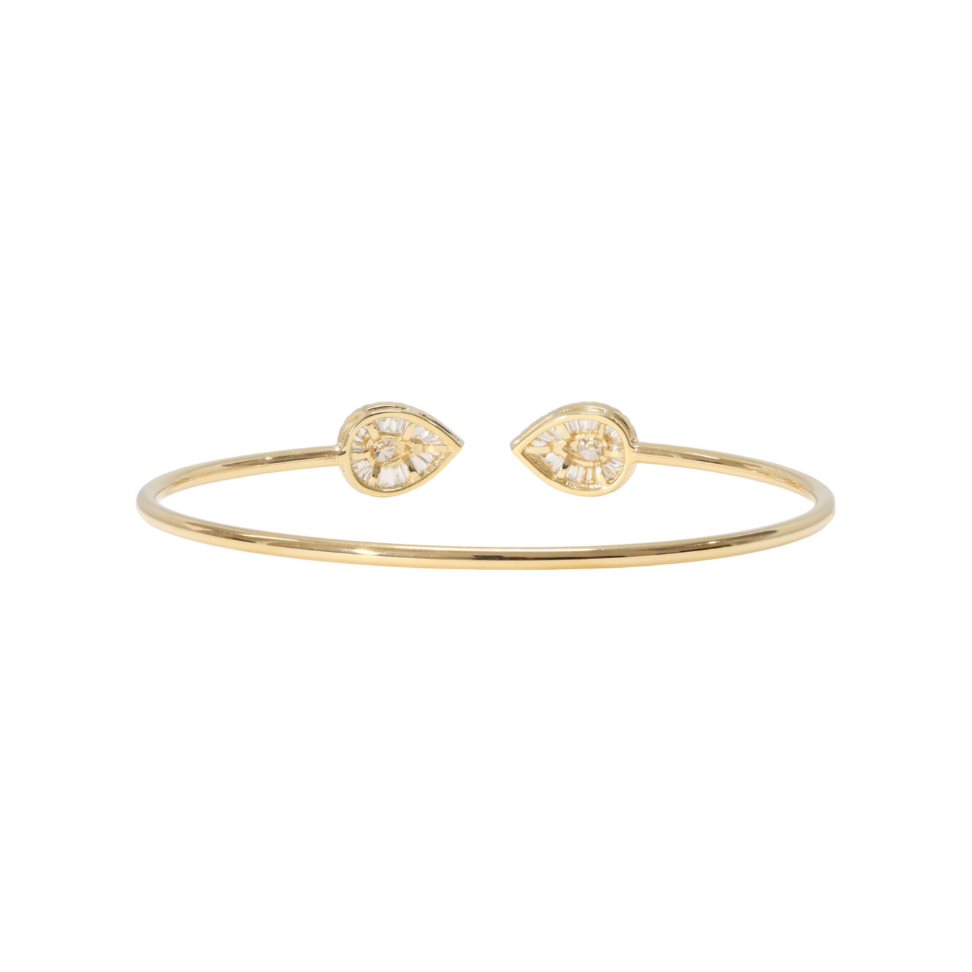 18ct Yellow Gold Diamond Bangle