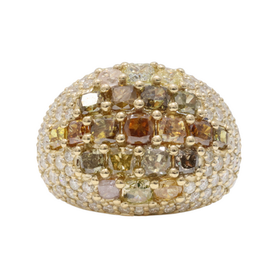 Champagne diamond in 18ct Yellow Gold