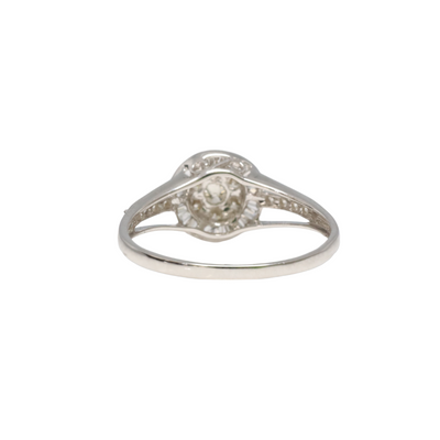 18ct White Gold Diamond Cluster Ring