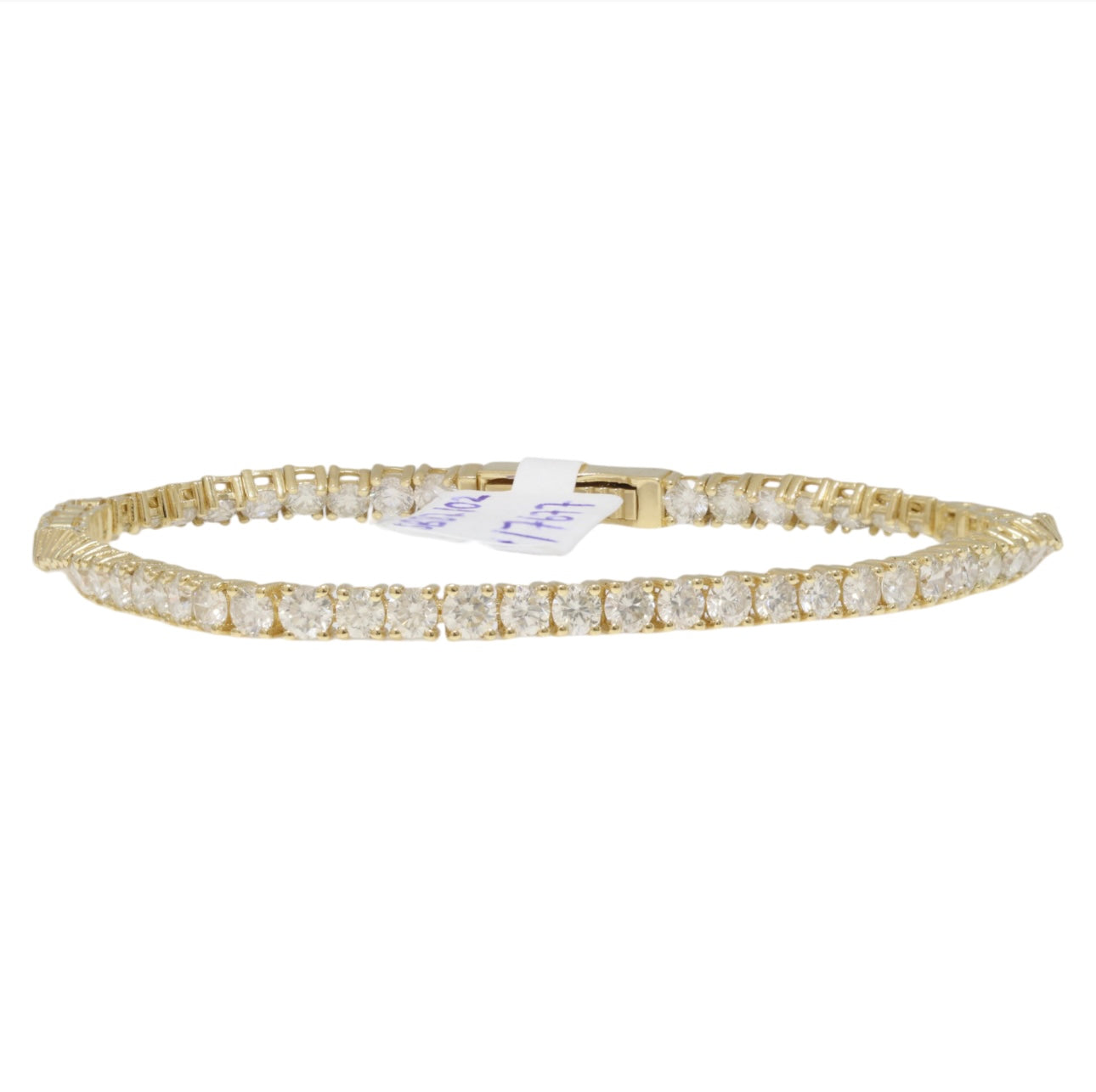 18ct Yellow Gold Diamond tennis bracelet