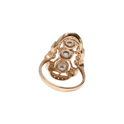 18ct Rose gold Diamond Dress Ring