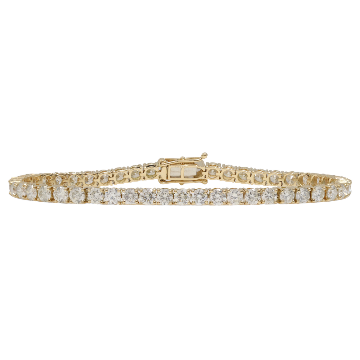 9.14ct YG Diamond tennis bracelet in 18ct