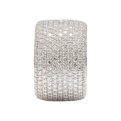 Diamond Pavé eternity in platinum