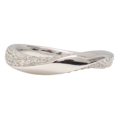 18ct White Gold ‘Wave’ Ring