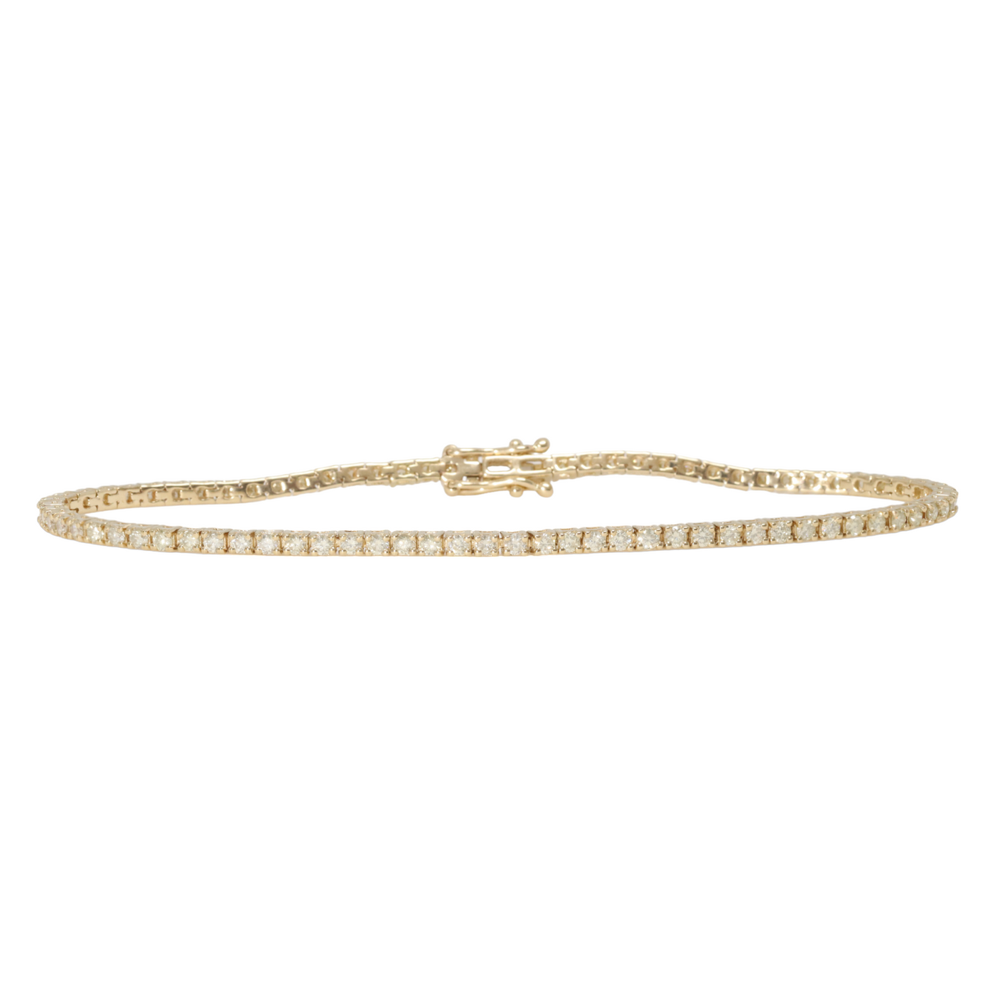 1.82ct YG Diamond Tennis bracelet bracelet in 14ct
