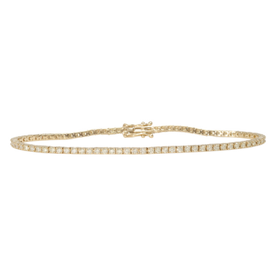 1.82ct YG Diamond Tennis bracelet bracelet in 14ct