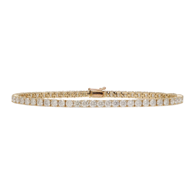 6.95ct Diamond Tennis bracelet in 18ct YG