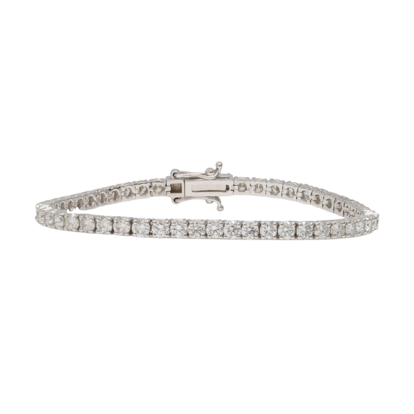 4.68ct WG Diamond Tennis Bracelet in 18ct WG