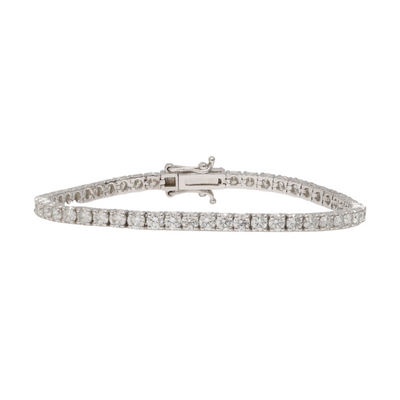 4.68ct WG Diamond Tennis Bracelet in 18ct WG