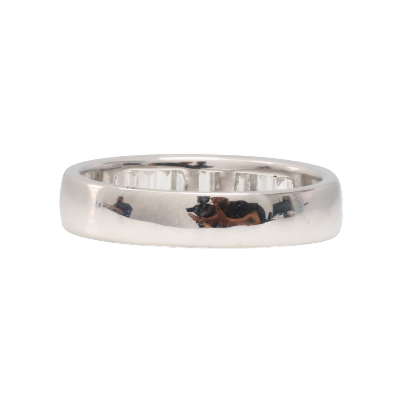 18ct White Gold Diamond Band