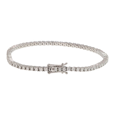 1.95ct Natural Diamond Bracelet in 9k White Gold