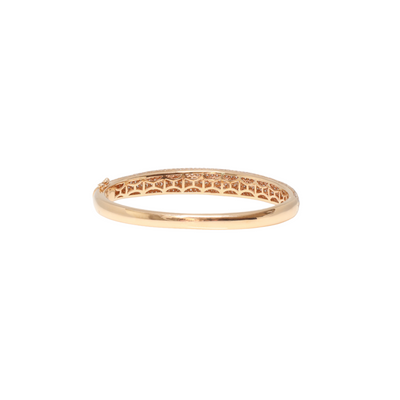 18ct Rose Gold Diamond Pave Bangle