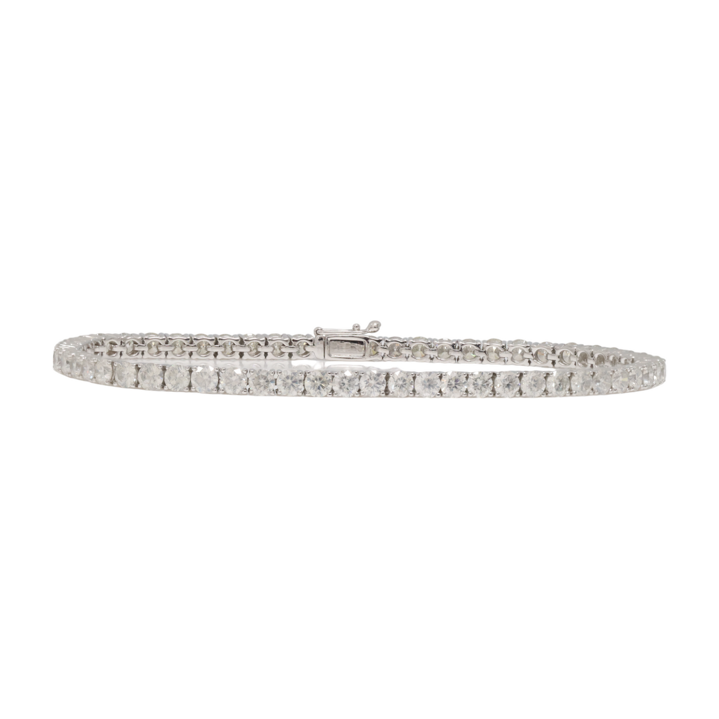 7.66ct WG Diamond Tennis Bracelet in 18ct
