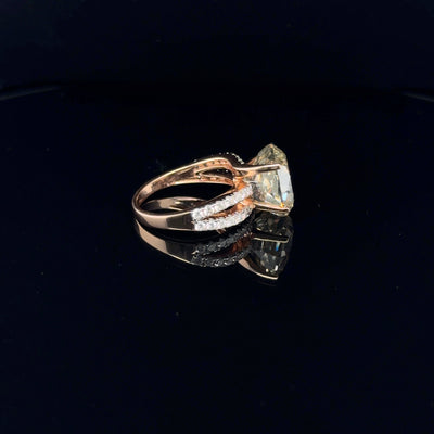 9.05ct Natural Diamond Ring in 14ct Rose Gold