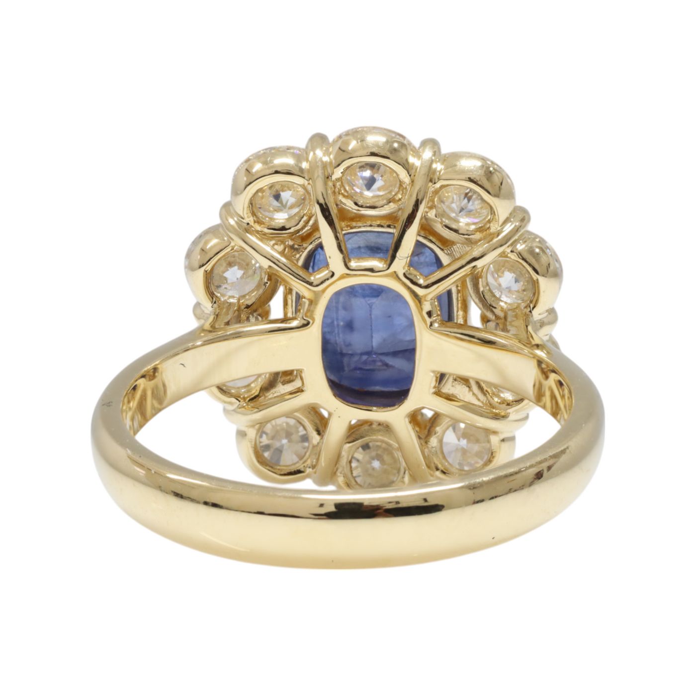 Ceylon Sapphire and Diamonds in 18ct Yellow Gold