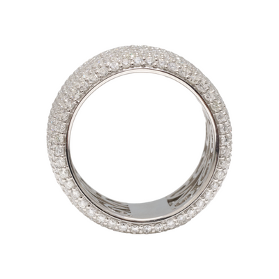 Diamond Pavé eternity in platinum
