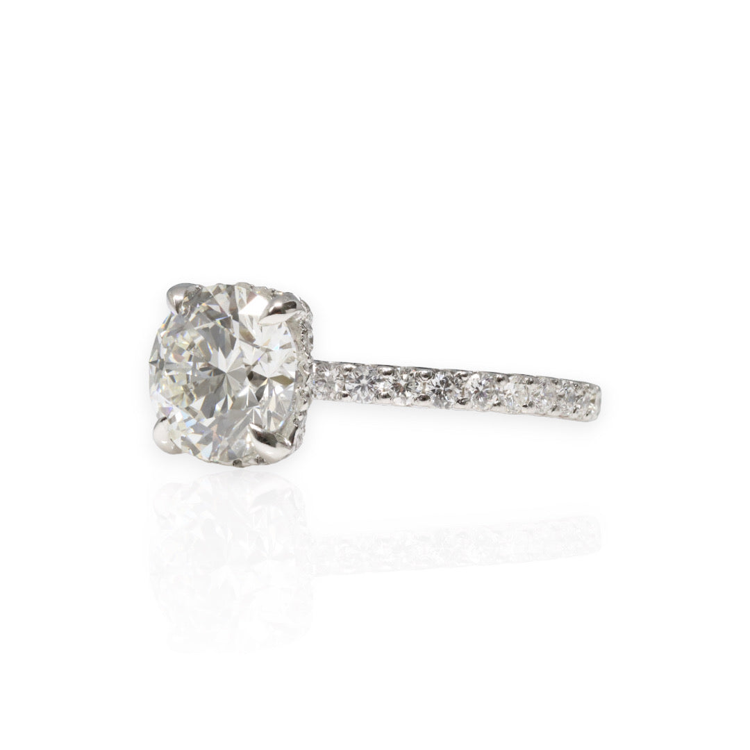 18ct White Gold Diamond Engagement Ring