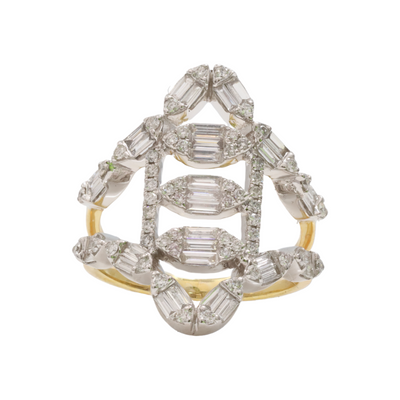 Diamond Dress ring in 18ct YG