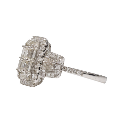 18ct White Gold Diamond Dress Ring
