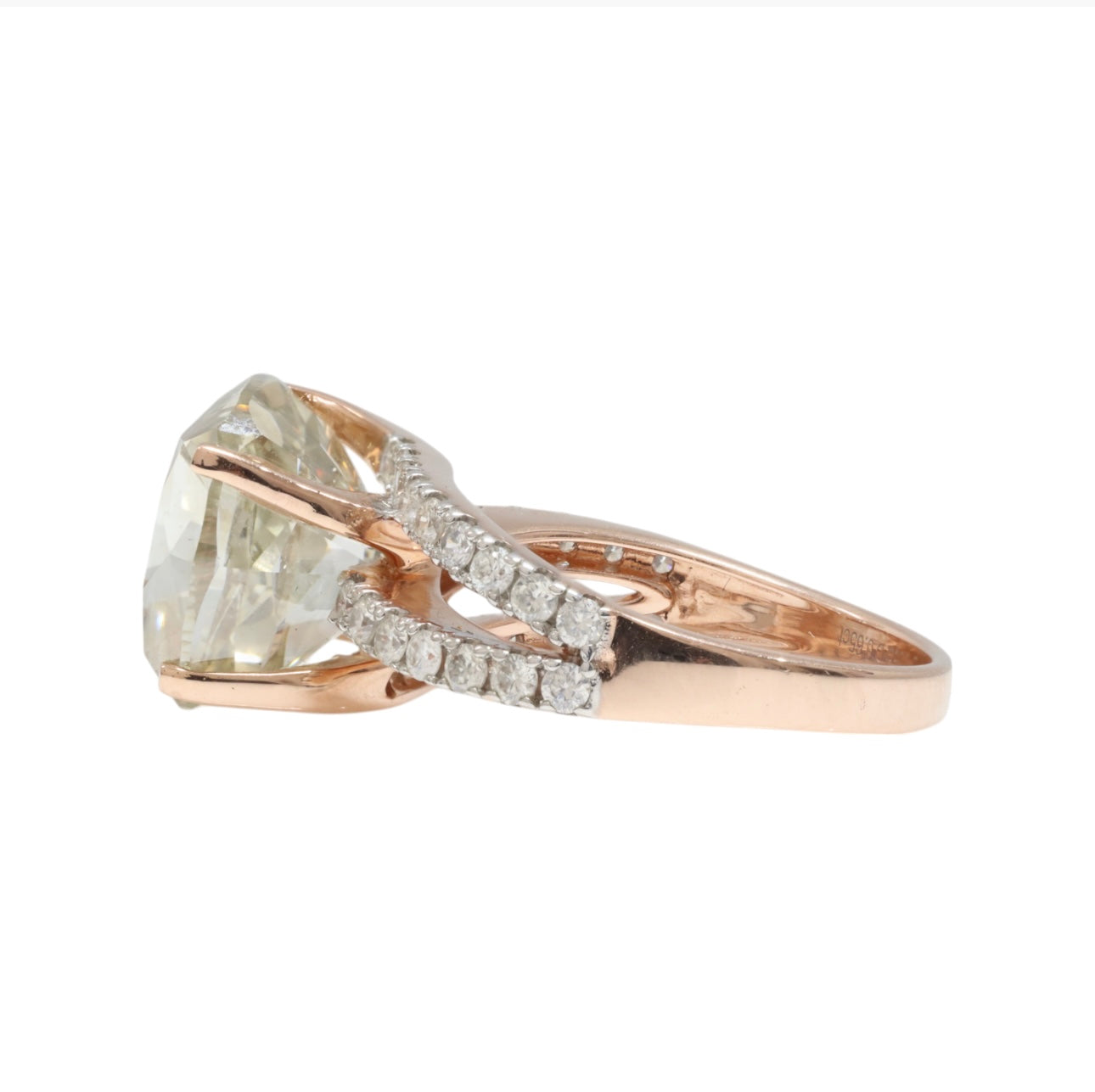 9.05ct Natural Diamond Ring in 14ct Rose Gold