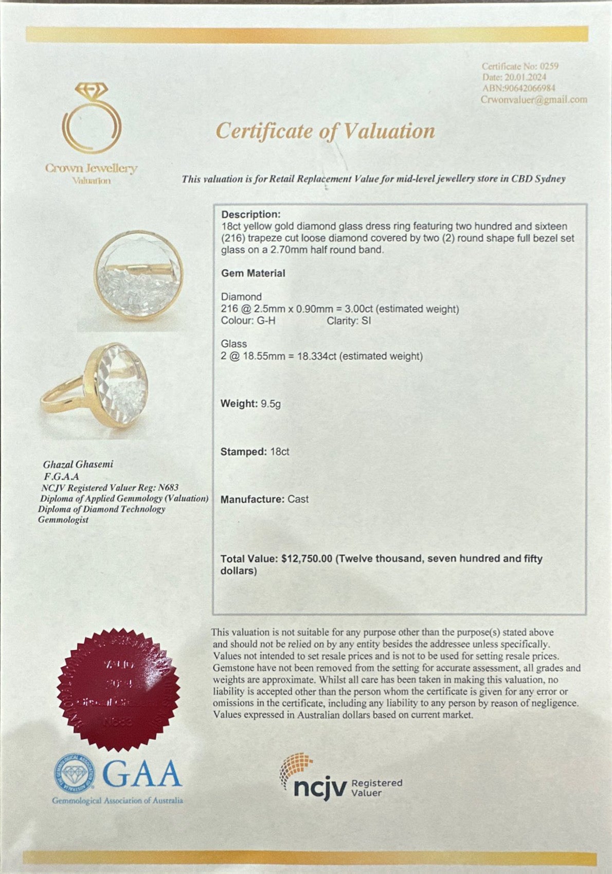 Happy Diamonds in 18K Yellow Gold Ring