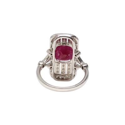 18ct White Gold Ruby and Diamond Ring