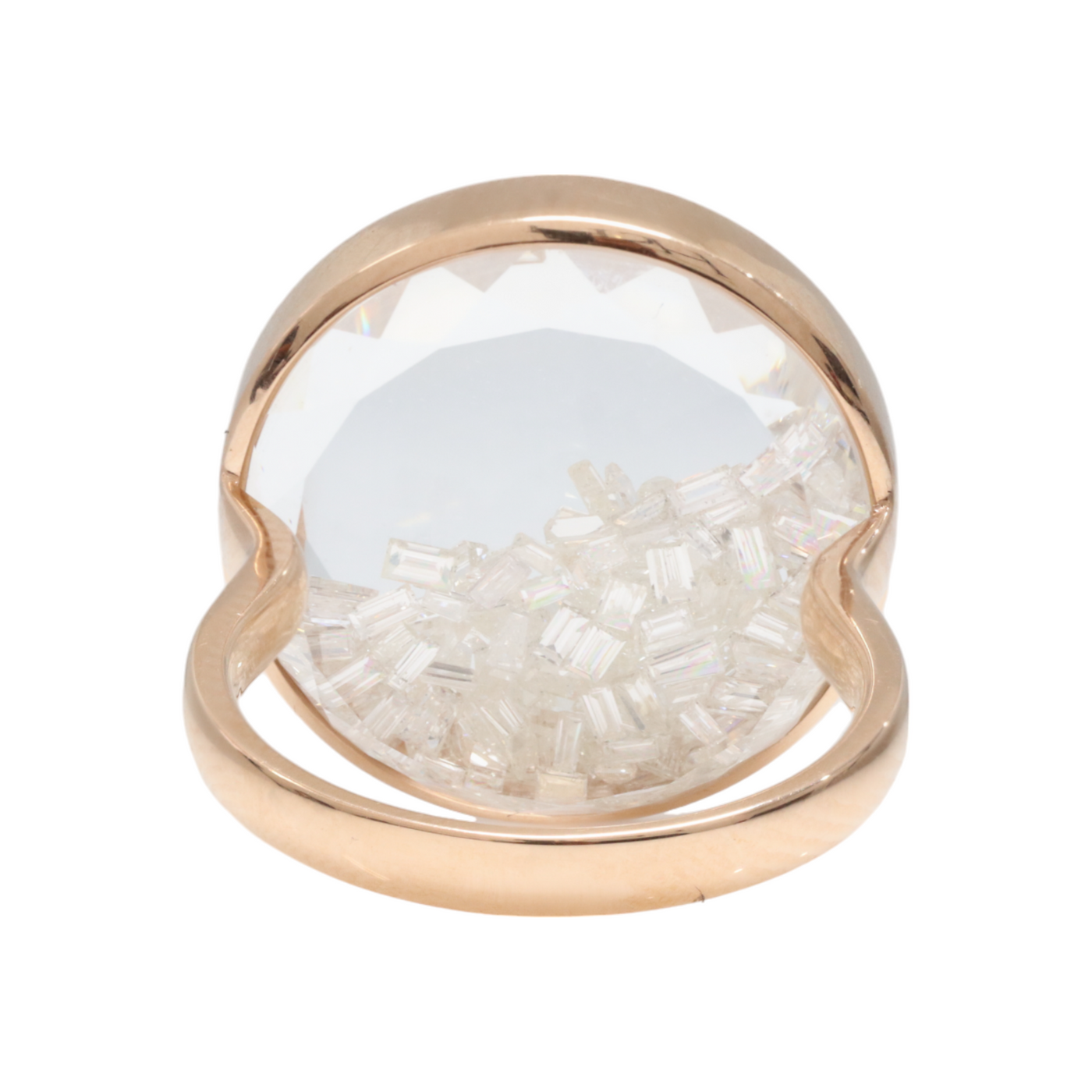 Happy Diamond ring in 18K Rose Gold