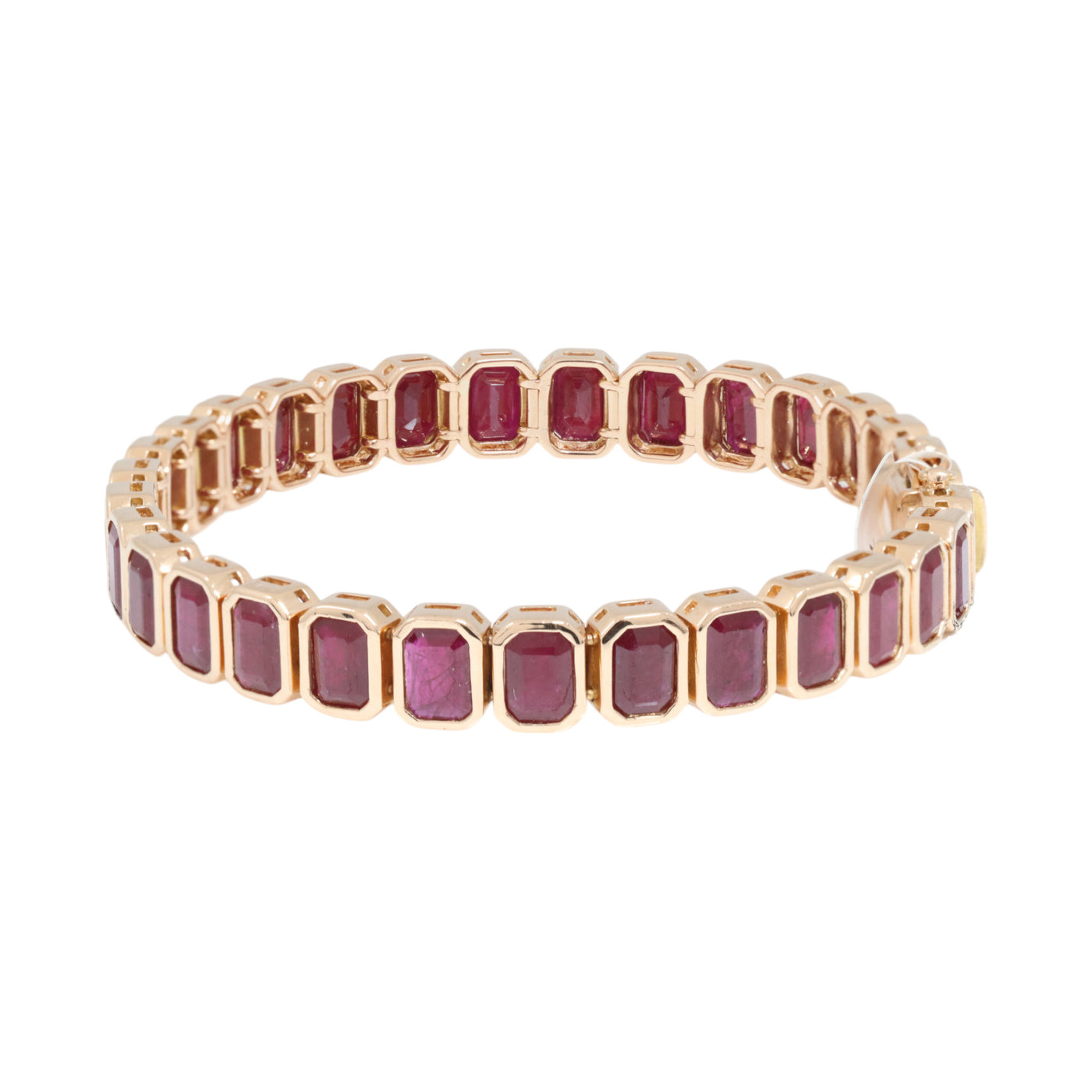 18ct Rose Gold Ruby Bracelet