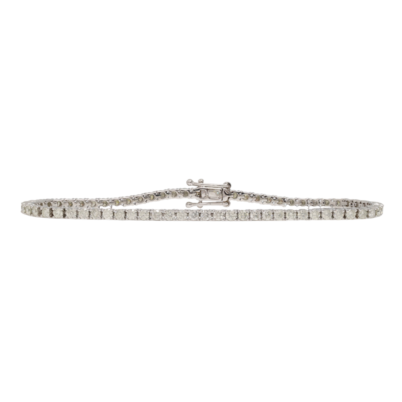 2.93ct WG Diamond Tennis bracelet in 14ct