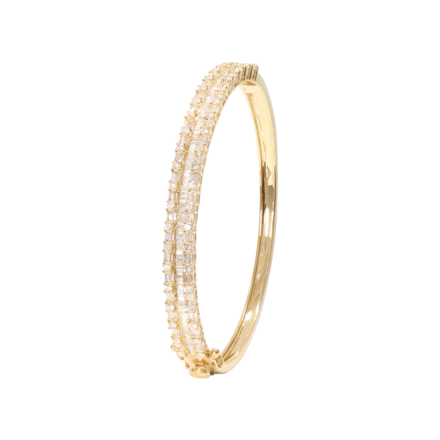 18ct Yellow Gold Diamond Bangle