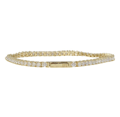 18ct Yellow Gold Diamond Tennis bracelet