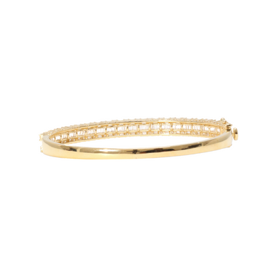 18ct Yellow Gold Diamond Bangle