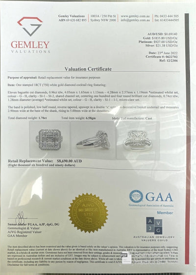 18ct White Gold Diamond Ring