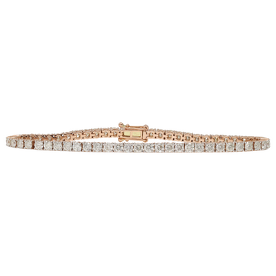 5.37ct RG Diamond tennis bracelet in 18ct
