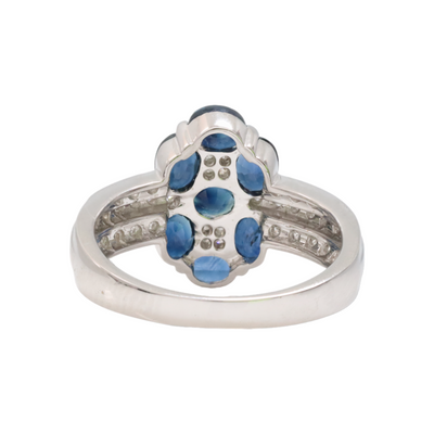 Sapphire and Diamond Ring in 18ct WG