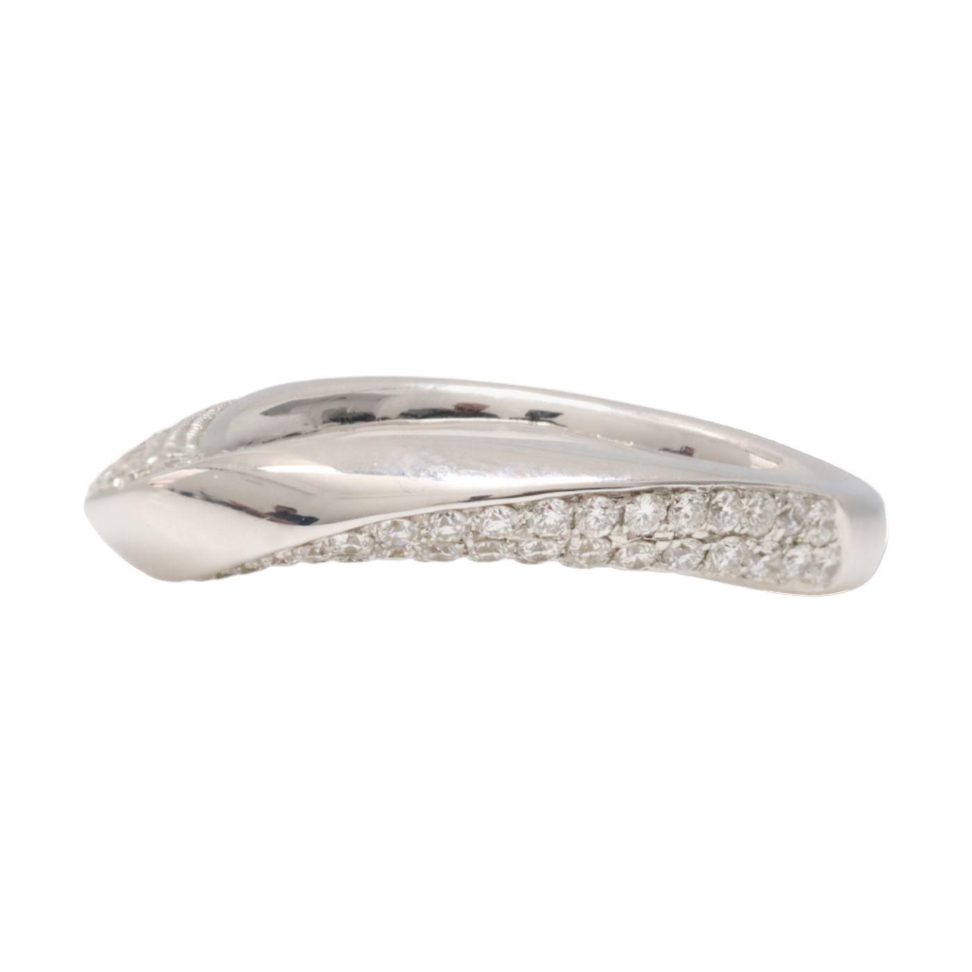 18ct White Gold ‘Wave’ Ring