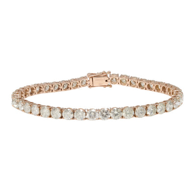 18ct Rose Gold Diamond Tennis Bracelet