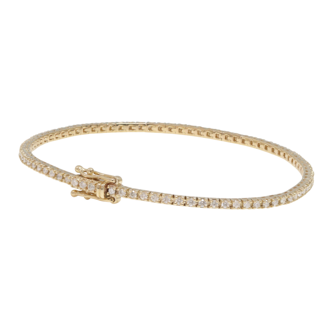 0.99ct Natural Diamond Bracelet in 9k Yellow Gold