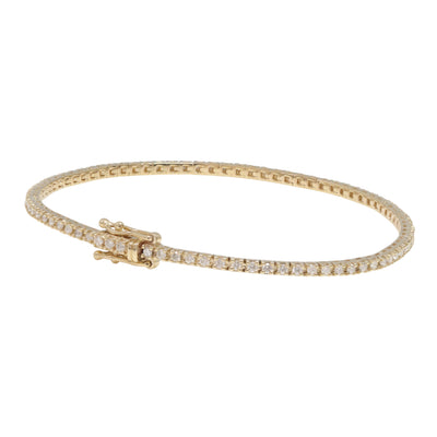 0.99ct Natural Diamond Bracelet in 9k Yellow Gold