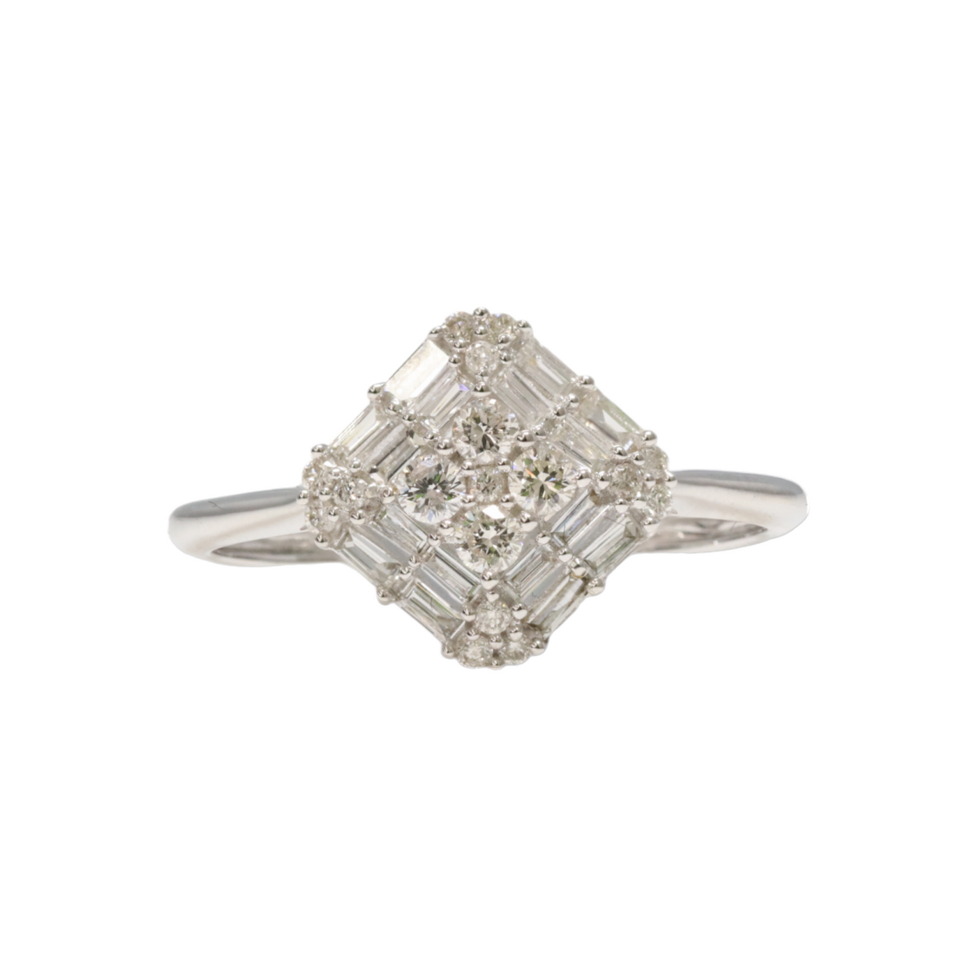 Diamond Cluster Ring in 18ct WG