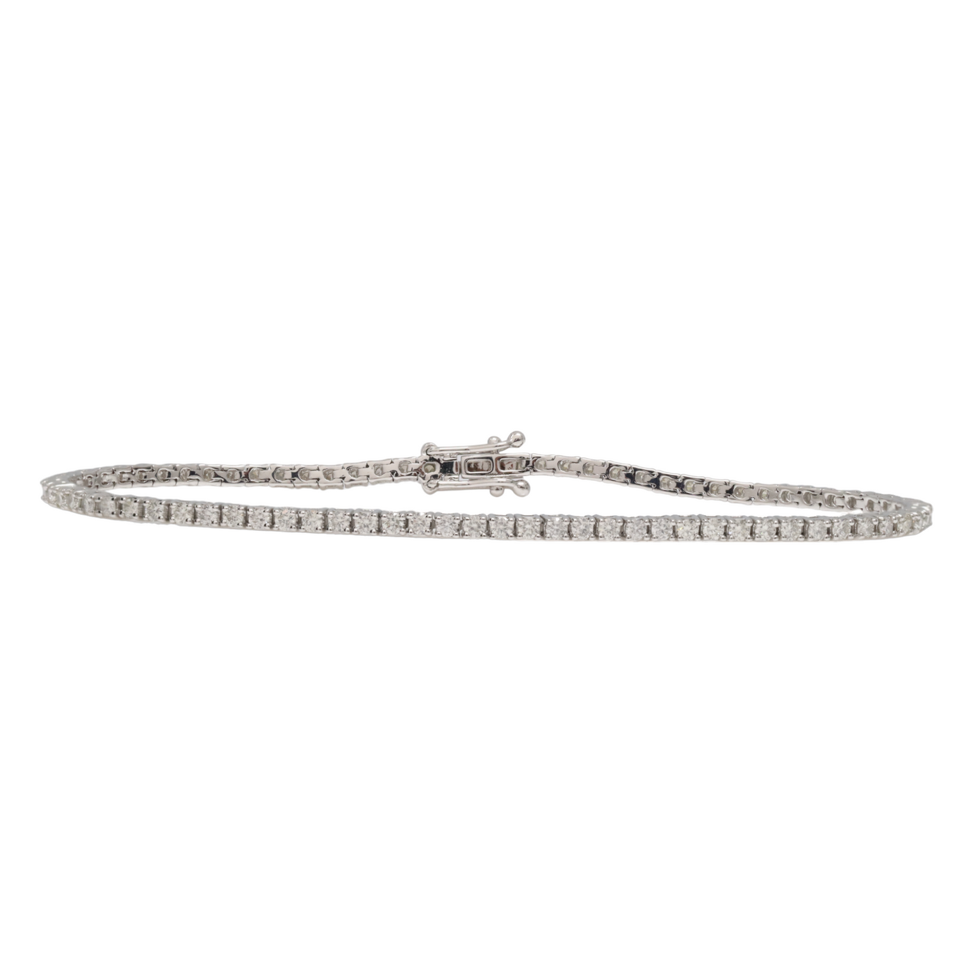 1.92ct WG Diamond Tennis Bracelet in 14ct