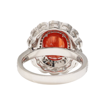 Platinum Ruby and Diamond Ring