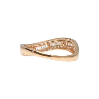 18ct Rose Gold ‘Wave’ Ring