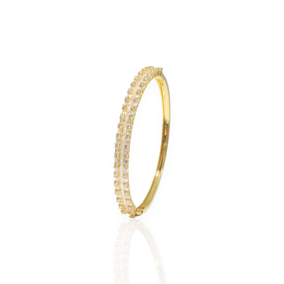 18ct Yellow Gold Diamond Bangle