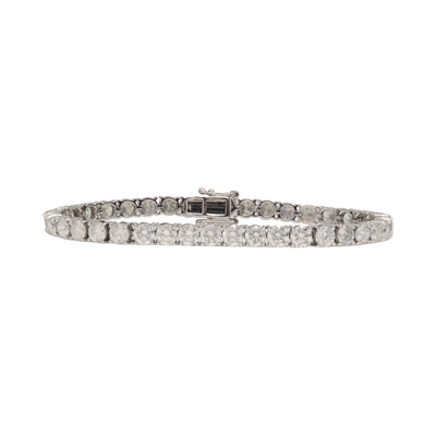 9.08ct WG Diamond Tennis Bracelet in 18ct